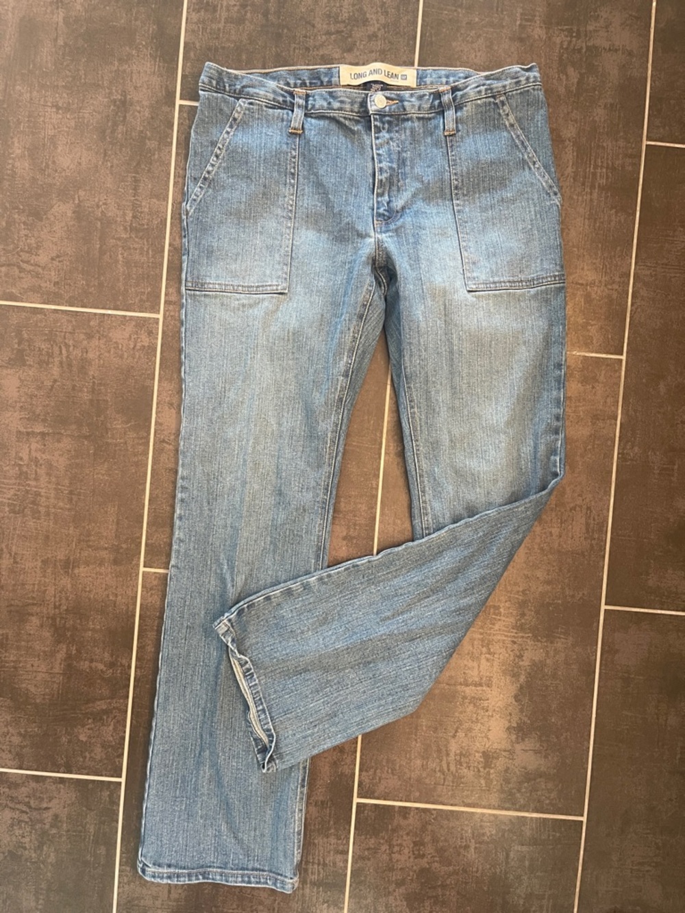 Gap Long and Lean Women's Straight-Leg Jeans Light Wash Sz 12 EUC